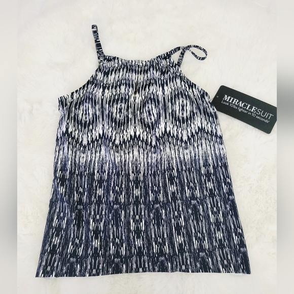 🐟MIRACLESUIT PEEPHOLE TANKINI TOP SIZE 8 - Picture 5 of 9